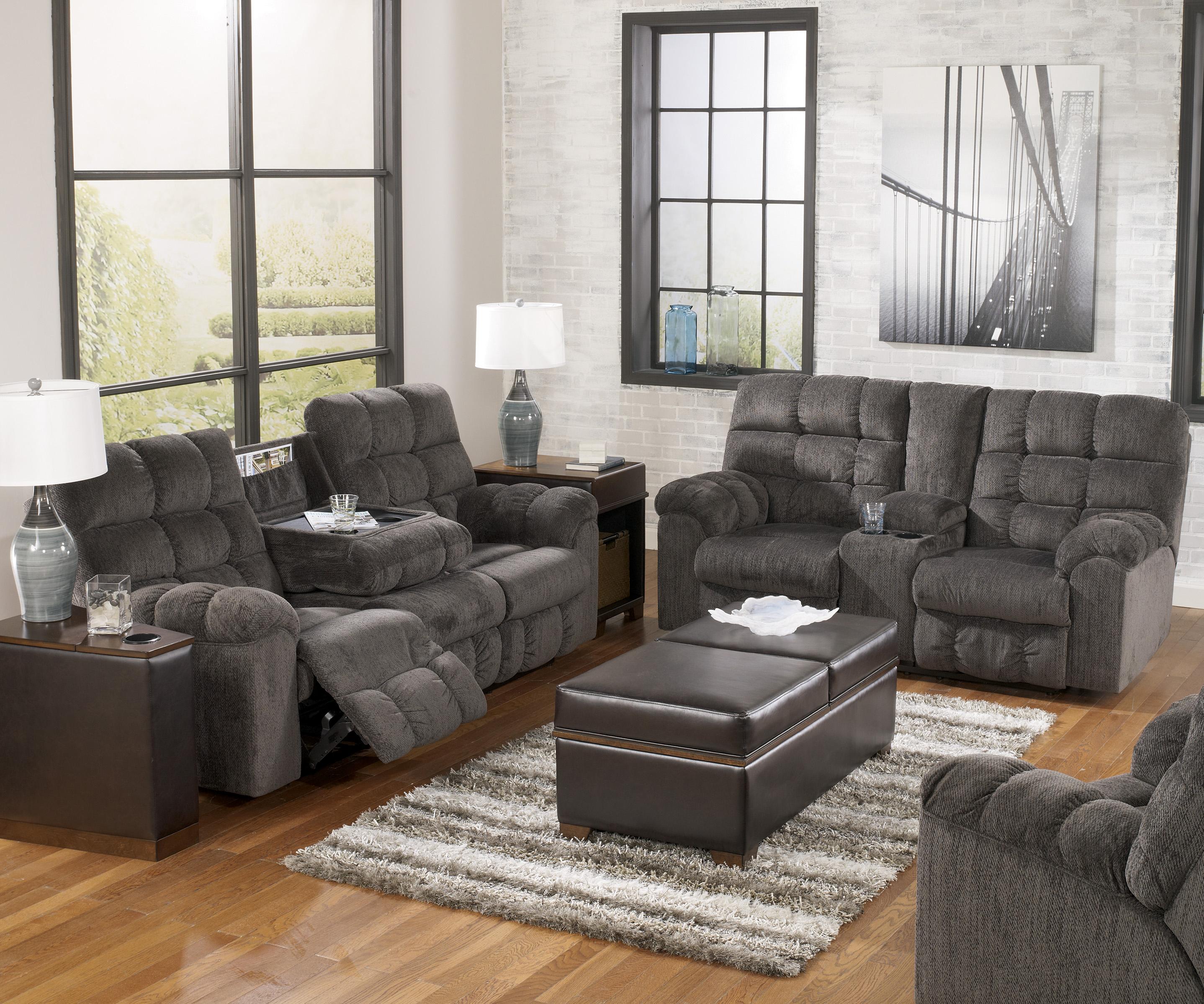 Ashley reclining sofa online drop down table